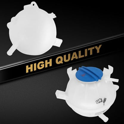 PartsFlow Coolant Reservoir Tank W/Cap Compatible With 1993-2022 Volkswagen Passat Jetta 2004-2018 Audi A3 TT Q3 2005-2015 Seat 603-253 1K0121407A - color: 603-253