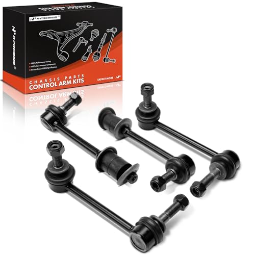 A-Premium Set of 4, Front & Rear Sway Bar Link Stabilizer Bar Link Kit