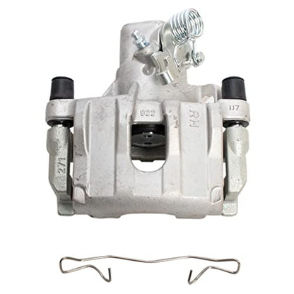 TRQ Rear Brake Caliper Set Zinc Coated Brackets Hardware - color: Replacement, size: CLA31963