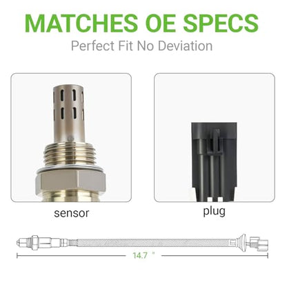 O2 Oxygen Sensor Upstream Compatible with Chevrolet Tahoe C1500 C2500 K1500 K2500 Suburban Astro & GMC Safari Yukon G1500 G2500 G3500 & Buick Park Avenue Regal, Oldsmobile,Pontiac,250-23011 234-3011 - size: 3011