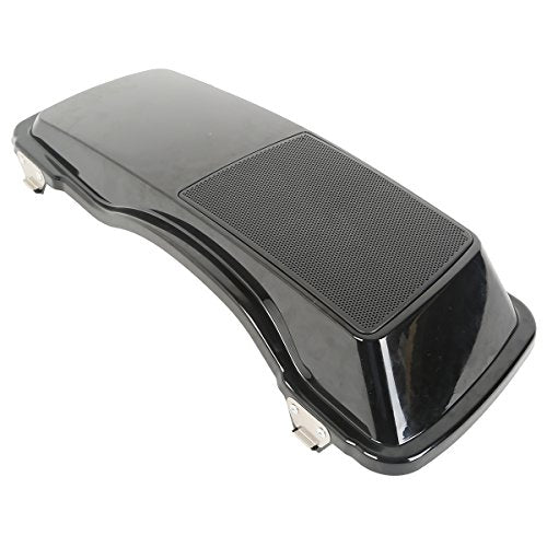 XMT-MOTO Saddlebags Lid with 6"x 9" Speakers Fit for Harley Touring - style: Black Single 6x9 Speaker Saddlebag Lids (93-13)