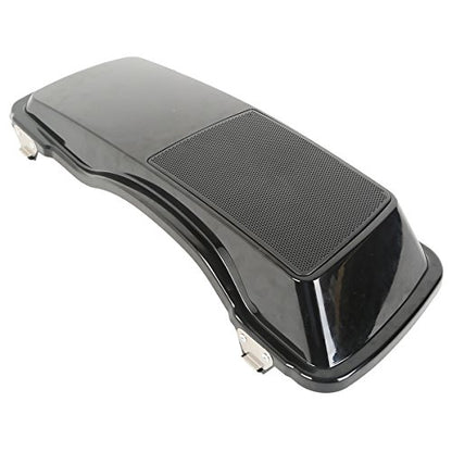 XMT-MOTO Saddlebags Lid with 6"x 9" Speakers Fit for Harley Touring - style: Black Single 6x9 Speaker Saddlebag Lids (93-13)
