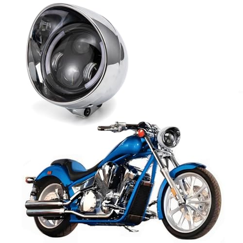Motorcycle Headlight Assembly LED 5.31 inch Head Light Headlamp For Chopper Cruiser 883 Steed VLX 400/600 Shadow 600 VTX1300 Magna 250/600/750 CA 250 ca250 vtx 1800