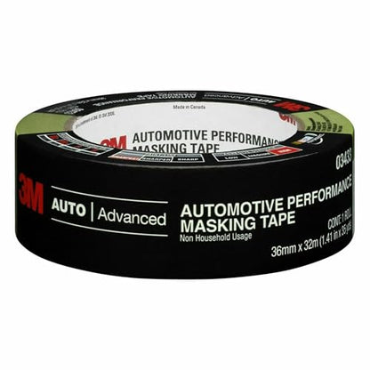3M Automotive Performance Masking Tape , 36 mm x 32 m, 6/case - size: 36 mm x 32 m