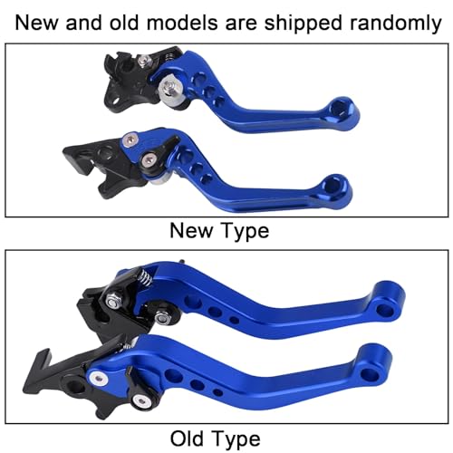 BAFOVY Zerone CNC Aluminum Motorcycle Brake and Clutch Levers Handle Set, Blue - color: Blue