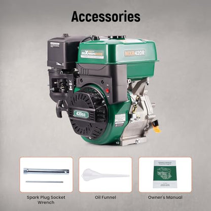 maXpeedingrods 420cc Gasoline Engine, 4 Stroke OHV Horizontal - style: 420cc+Recoil Start