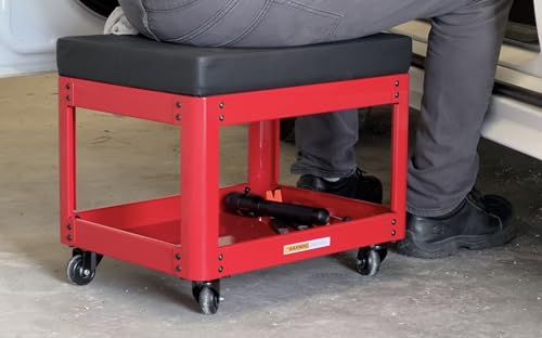 Lisle 92202 Jeepers Creeper Seat, Red