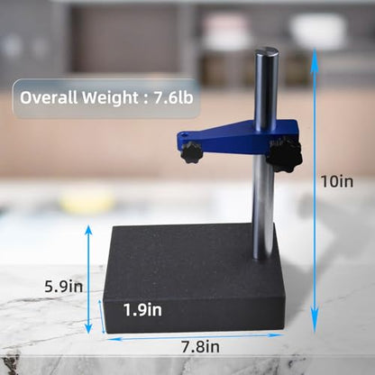Marble Dial Test Stand,Digital Dial Indicator Pressure Gauge Base,Marble Base for Dial Indicator(12.7lb) - size: marble（12.7lb）