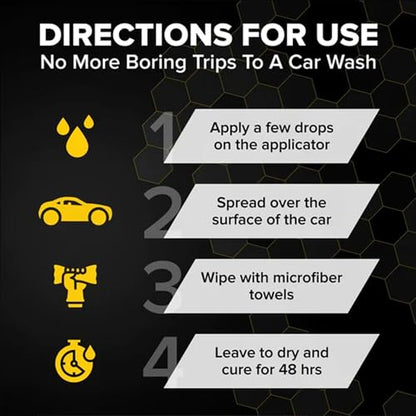 Ethos Handcrafted Car Care Graphene Matrix Coating with Applicator - Graphene Ceramic Coating | 5+ Years of Protection | Incredible Hydrophobic - Revolutionary Graphene Nanotechnology - color: V2.0 - 50ml