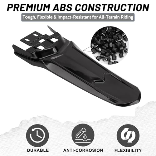 XINGWU Long Rear Fender for Surron Light Bee X Segway X160/X260 Back Fender Mud Guard Protector for Surron Part Ebike Accessories Black - size: Long Rear Fender, style: Black