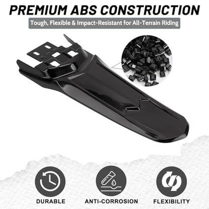 XINGWU Long Rear Fender for Surron Light Bee X Segway X160/X260 Back Fender Mud Guard Protector for Surron Part Ebike Accessories Black - size: Long Rear Fender, style: Black