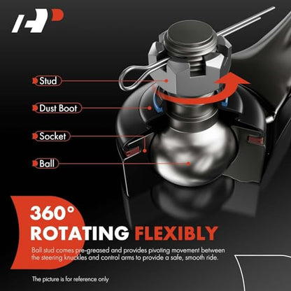 A-Premium Front Right Rearward Lower Control Arm, with Ball Joint & Bushing