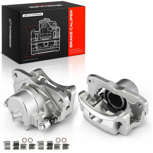 A-Premium Front Left and Right Side Disc Brake Caliper with Bracket - style: Front Driver and Passenger Side