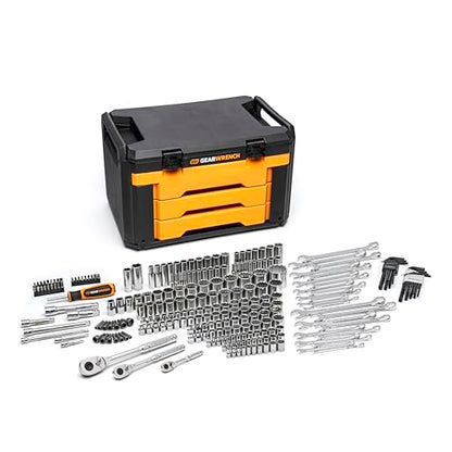 GEARWRENCH 257 Pc 72T 6 & 12 Pt SAE/mm Mechanics Tool Set | GW72XLCBMTS