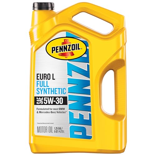Pennzoil Platinum Euro L Full Synthetic 5W-30 Motor Oil, 5 Quart - size: 5 Quart, style: 1-Pack