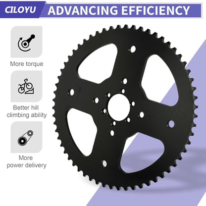 60T Sprocket 420 Chain with 90 Links Rear Chain Mini Bike CT200U - color: Red