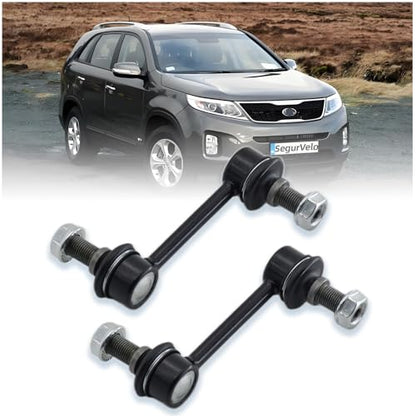 2Pcs K750279 Rear Stabilizer Sway Bar Link Compatible With Kia 2007-2012 Santa Fe, 2007-2012 Veracruz, 2011-2013 Sorento, Compatible With Hyundai 2009-2011 Borrego - size: K750279 X2