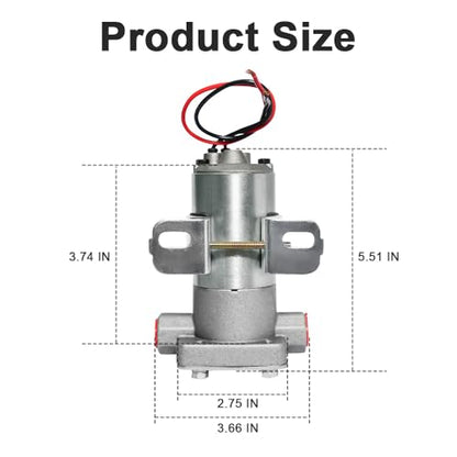 110 GPH Electric Fuel Pump with Regulator – Model 12-802-1 for High-Performance Applications (Zinc, 110 GPH) - color: 110 GPH