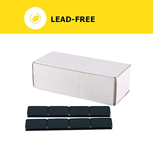 YIZBAP Wheel Weights Black 1oz, 72 oz/Box, 72pcs, with Strong Black Adhesive. 1 Ounce Stick on Wheel Weights for Cars, Trucks, SUVs, Motorcycle, and Others - color: Black