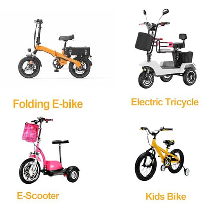 14x2.125 54-254 E-Bike Tire and Tube Set for E-Scooter, Kids Bike- 1 Pack - color: 1 PACK