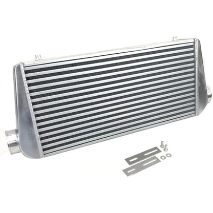 Universal 3" Inlet/Outlet Aluminum Intercooler 31x12x4Inch Large Front Mount 76mm Coresize 24"x11.5"x3.5"