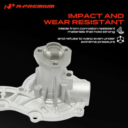 A-Premium Engine Water Pump Compatible with Volkswagen, Audi