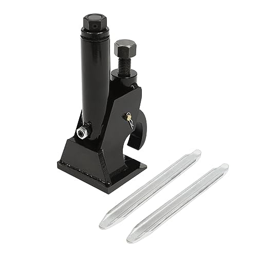 Manual Tire Bead Breaker Tool, 10-21 in Adjustable Tire Changer, Iron Steel Bead Buster with 2 Pcs 12 Inch Crowbars, Portable Compact for ATV Golf Cart Truck Tractor Bus, Black
