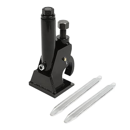 Manual Tire Bead Breaker Tool, 10-21 in Adjustable Tire Changer, Iron Steel Bead Buster with 2 Pcs 12 Inch Crowbars, Portable Compact for ATV Golf Cart Truck Tractor Bus, Black
