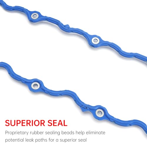 50522 T Engine Valve Cover Gasket fit for Jeep 4.0L Models for 1987-1995 Cherokee, Wrangler, Comanche, Grand Cherokee, Wagoneer, J10, CJ7 Select Models Rubber Gasket Leak-Proof Seal