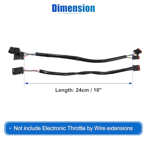 X AUTOHAUX 10" Handlebar CAN Bus Circuit Wire Harness for Harley Davidson - size: 10in