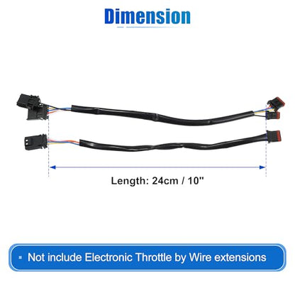 X AUTOHAUX 10" Handlebar CAN Bus Circuit Wire Harness for Harley Davidson - size: 10in