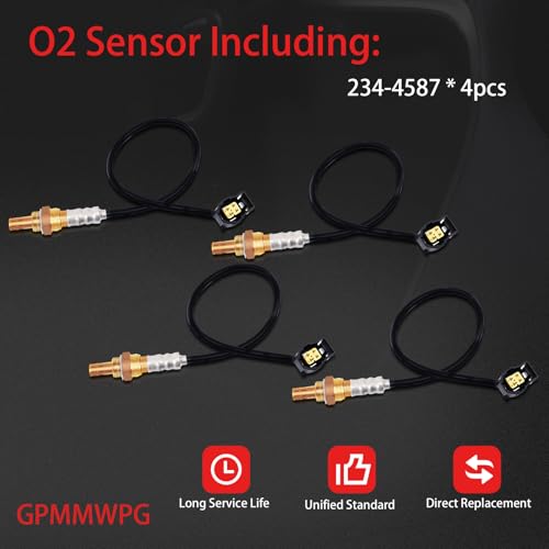 4Pcs O2 Sensor 234-4587 Oxygen Sensor Upstream Downstream