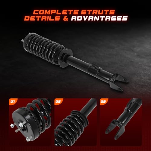 CCIYU Front and Rear Complete Strut Fit for Chrysler 300 05-10 RWD 4PCS