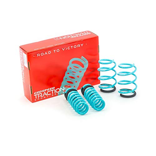 Godspeed LS-TS-BW-0003-C Traction-S Performance Lowering Springs, Reduce Body Roll, Improved Handling, Set of 4, compatible with BMW 4-series Gran Coupe (F36) 2015-2020
