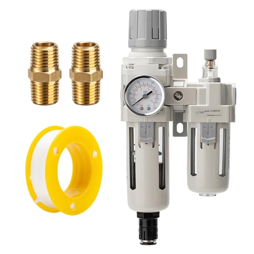 1/2" Auto-Drain FRL Assembly - Professional Grade Compressed Air Conditioner with Cyclonic Separation | 0-150 PSI Operating Range | CNC-Machined Body - size: 1/2NPT, style: Auto Drain