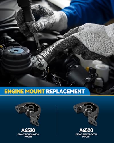 PHILTOP Set of 2 Engine Mounts for 1992-1998 Honda Civic - size: for Honda Civic 1992-2000