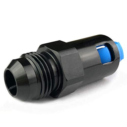 Fuel Line 8AN Male to 3/8 SAE Quick Connect/Disconnect Female Push On EFI Pushlock Fuel Rail Line Hose Fitting Adapter LS LS1 LS3 Aluminum Black Anodized -8 AN to 3/8 inch - color: Black+Blue, size: 8AN to 3/8