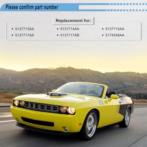 Radiator Cooling Fan Compatible with 2008-2010 Challenger, 5137714AA - size: 2008-2010 Dodge Challenger