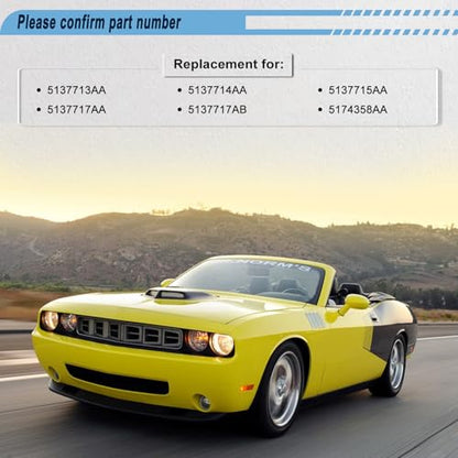 Radiator Cooling Fan Compatible with 2008-2010 Challenger, 5137714AA - size: 2008-2010 Dodge Challenger