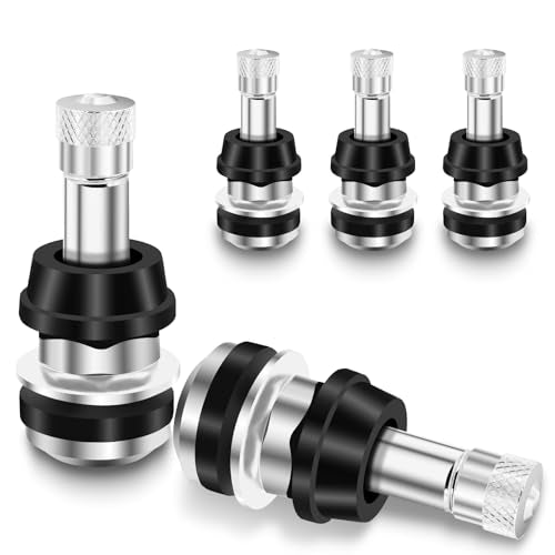 Valve Stem TR416, Metal Valve Stems, Bolt in Tire Valve Stem, High Pressure Valve Stems, Outer Mount Fits .453" and .625" Rim Holes (5 PCS) - size: 5 pack