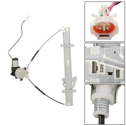 Front Left and Right Power Window Regulator with Motor Replacement for Chevrolet Tracker 1999-2004 Replacement for Suzuki Grand Vitara 1999-2005 741-975 741-974