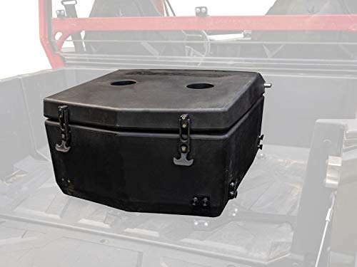 SuperATV Heavy Duty Insulated Rear Cooler/Cargo Box for Polaris General 1000 / General 4 (2016+) - Sealed Lid Keeps Ice in & Mud Out