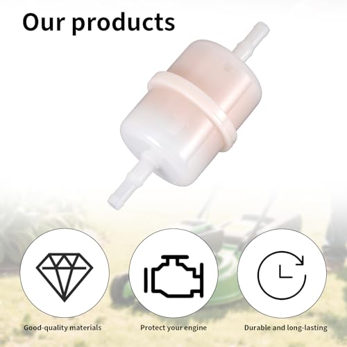 4pcs 49019-0031 Inline Gas Fuel Filters Kit, Compatible with Kawasaki