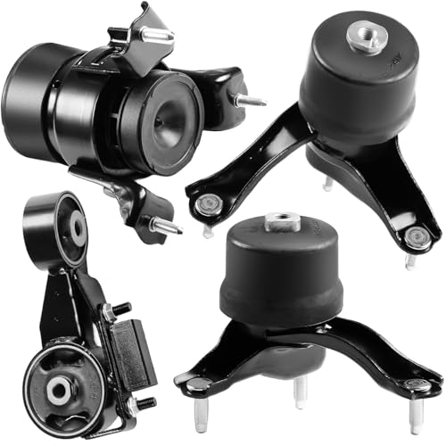 Engine Motor and Transmission Mount Set Compatible with 2004-2006 Toyota Sienna 3.3L 2WD 4PCS Replaces# A62009 1236128220, A4295 123630A081, A4257 123720A040, A4207 123720A040 - size: 2004-2006 Toyota Sienna 3.3L
