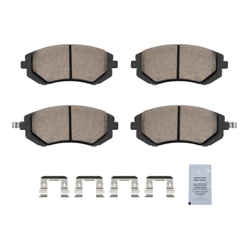 HUSCH Brake Kit Ceramic Brake Pads and Brake Rotors Fit for Subaru Impreza - size: 31407+D929