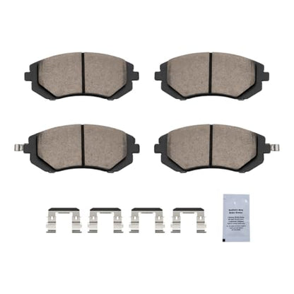 HUSCH Brake Kit Ceramic Brake Pads and Brake Rotors Fit for Subaru Impreza - size: 31407+D929