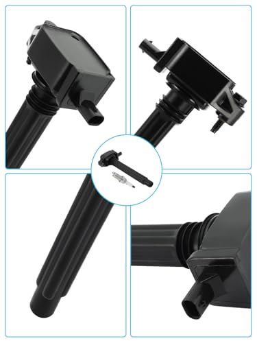 TAUTOY UF751TY Set of 4 Ignition Coil Pack & Iridium Spark Plugs (2.4L Only) For Jeep Cherokee Compass Renegade,For Chrysler 200,For Dodge Dart,For Fiat 500X