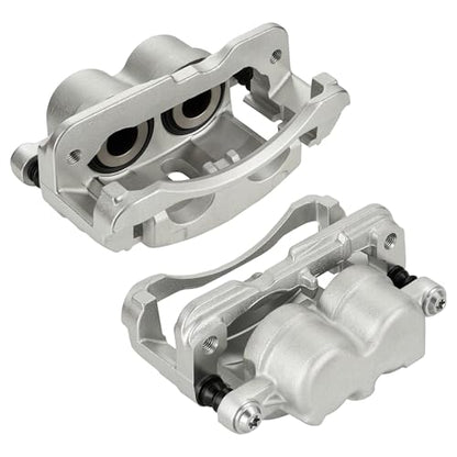 Disc Brake Caliper Assembly with Bracket fit for GMC Savana 1500 2500, Sierra 1500 2500 & Chevrolet Silverado 1500 2500 3500 & Cadillac 2000-2013,front Left and Right Caliper 2PC,18-B4728 18-B4729
