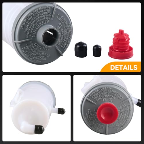 603-713 Power Steering Reservoir Tank with Cap For Honda Models - size: 603-713