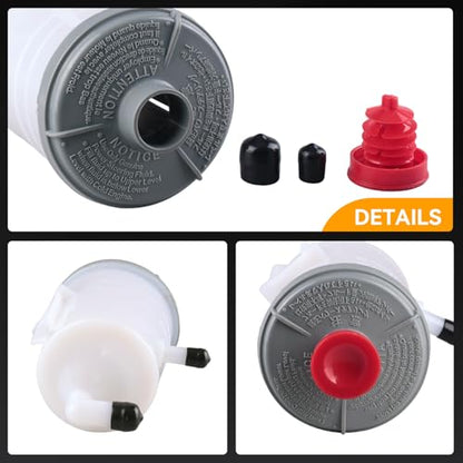 603-713 Power Steering Reservoir Tank with Cap For Honda Models - size: 603-713
